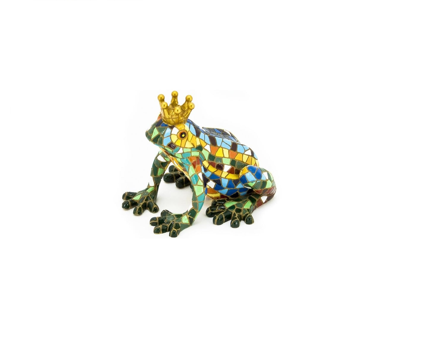 Queen frog statue, Barcino mosaic, height 4 inches (10 centimeters)