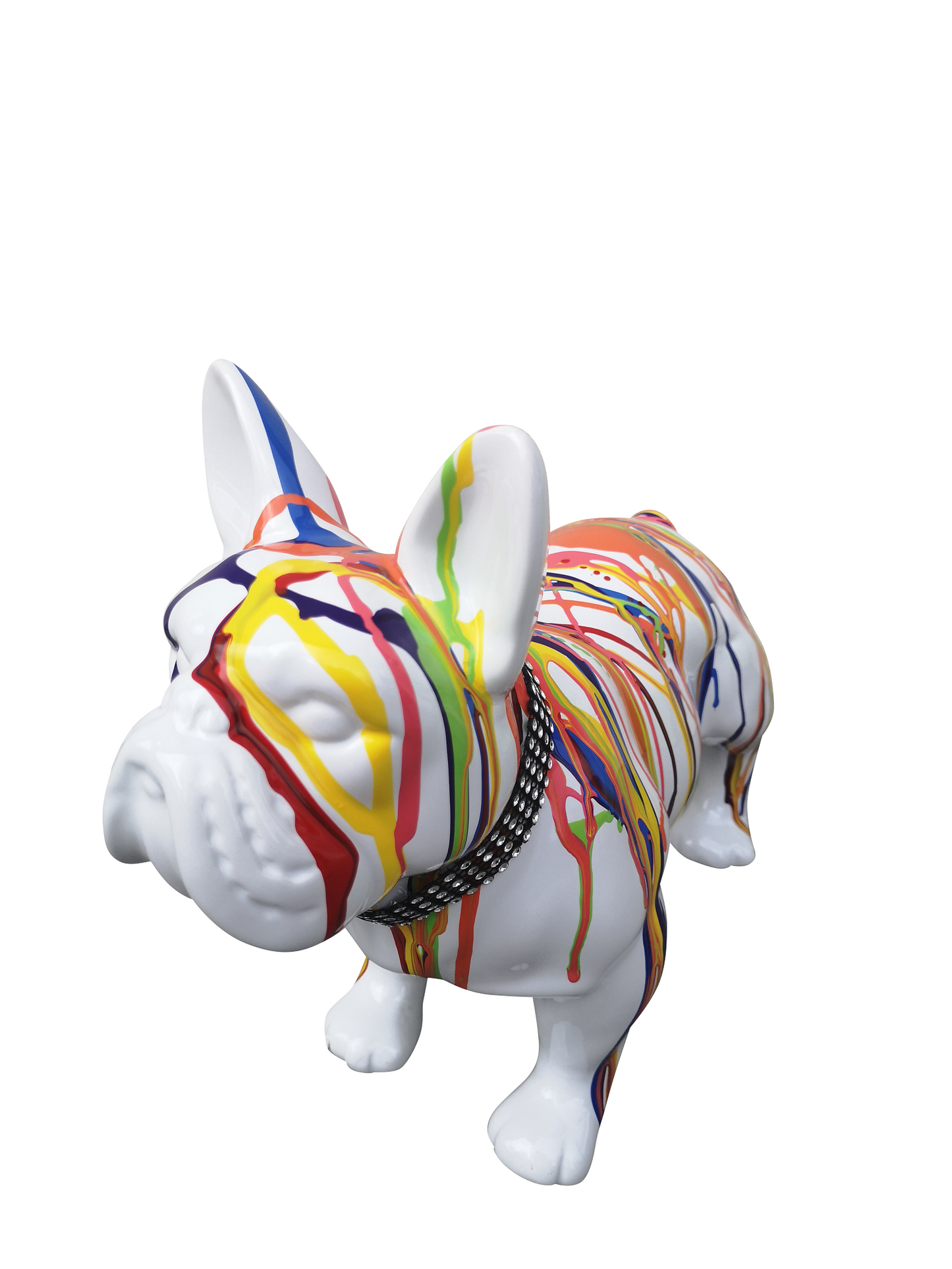 French Bulldog Statue, ceramic. Length 32 centimeters