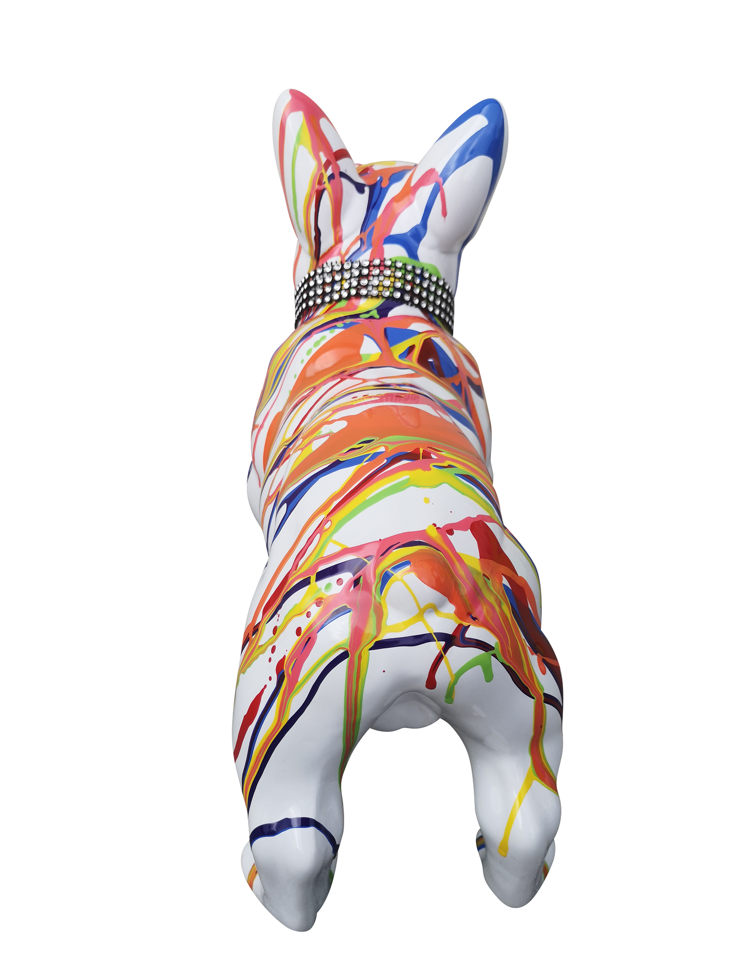 French Bulldog Statue, ceramic. Length 32 centimeters