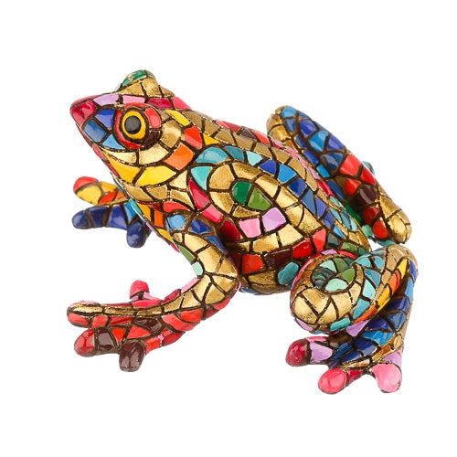 Barcino mosaic frog statue. Length 4'7 inches (12 centimeters)