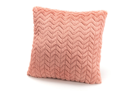 Pink chevron cushion, height 40 / Width 40 centimeters, 100% polyester cover