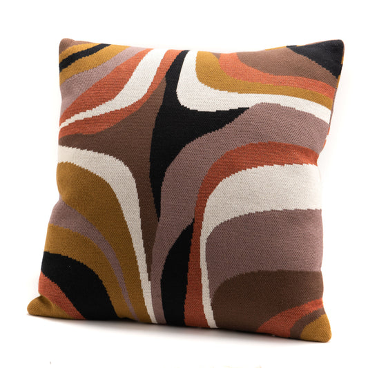 Warm colors cushion, height 45 / Width 45 centimeters, 100% cotton cover