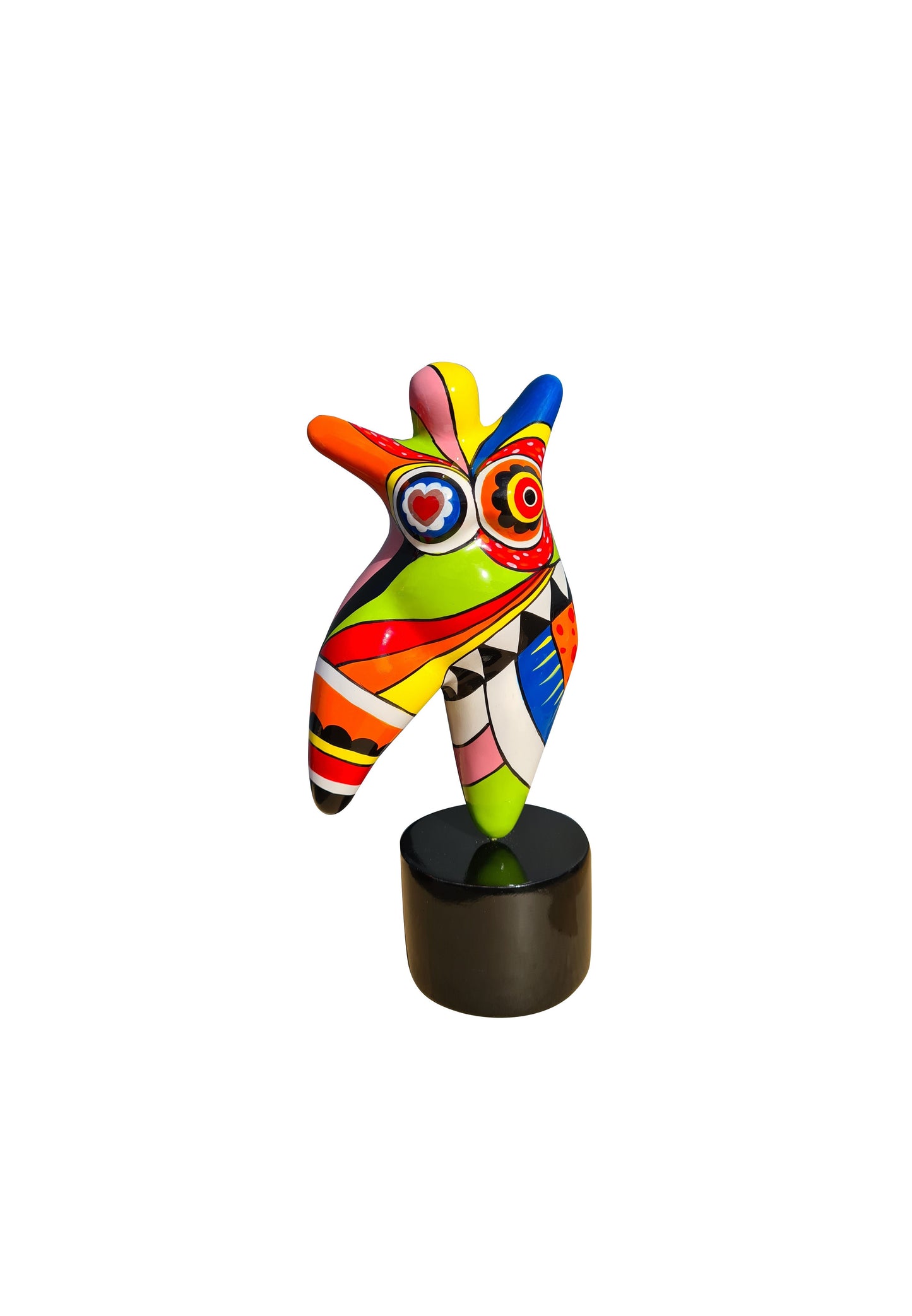 Statue femme style Nana Niki de Saint Phalle, en résine. Hauteur 60 centimètres