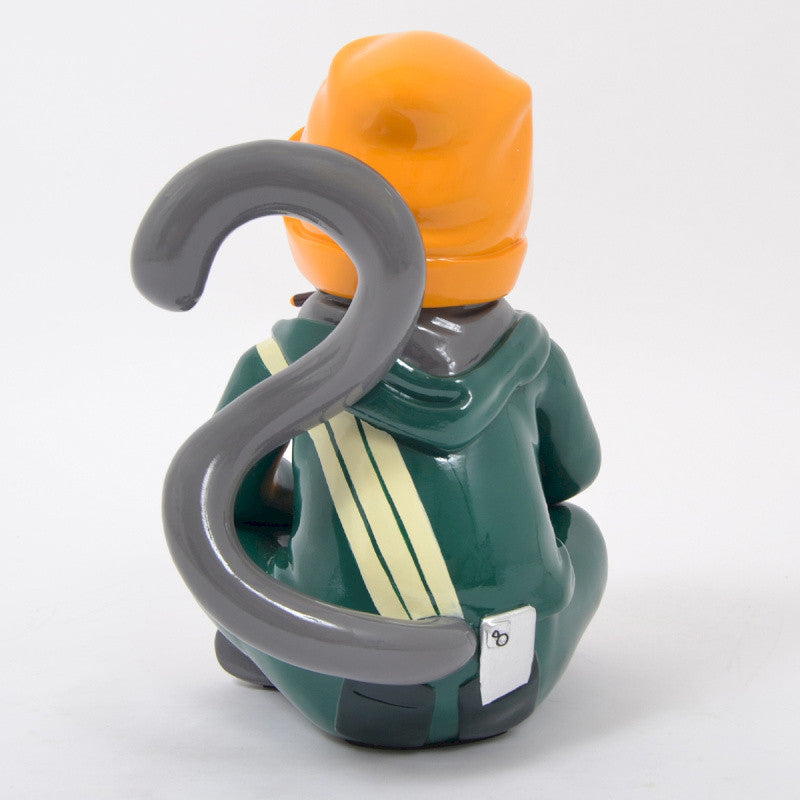 Skiing monkey statue, in multicolored resin, height 36 centimeters