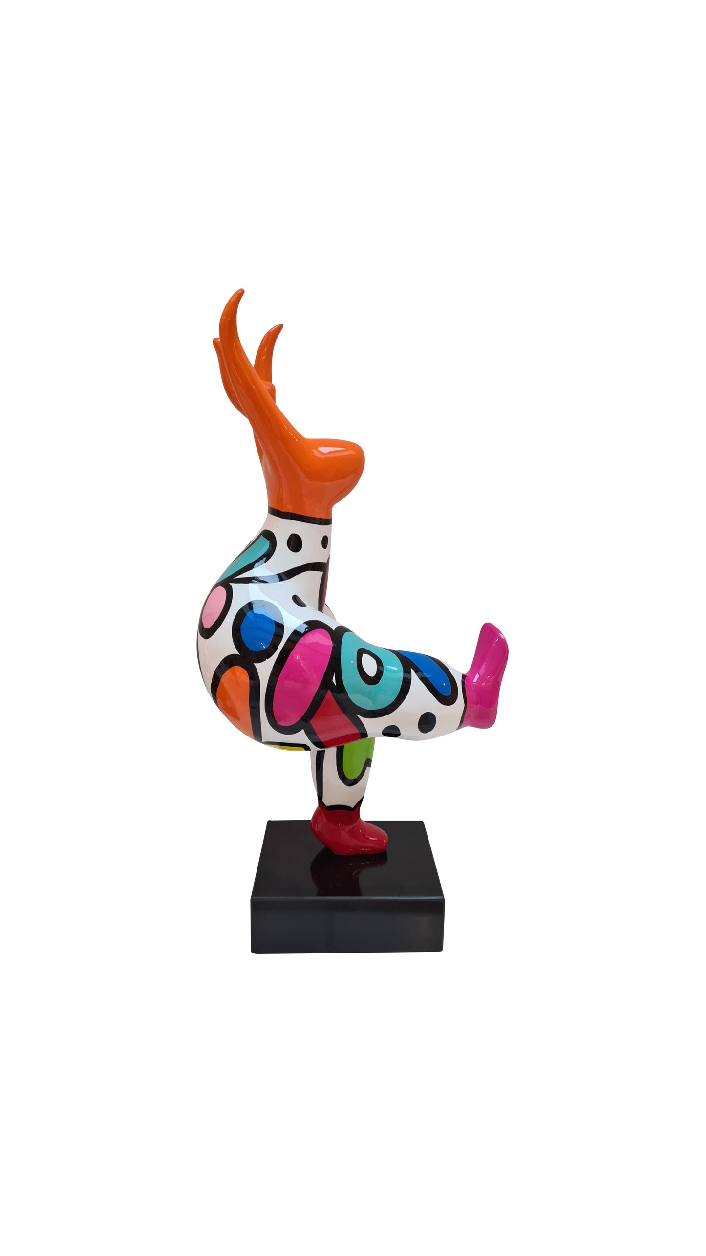 Statue femme style Nana Niki de Saint Phalle, en résine. Hauteur 45 centimètres