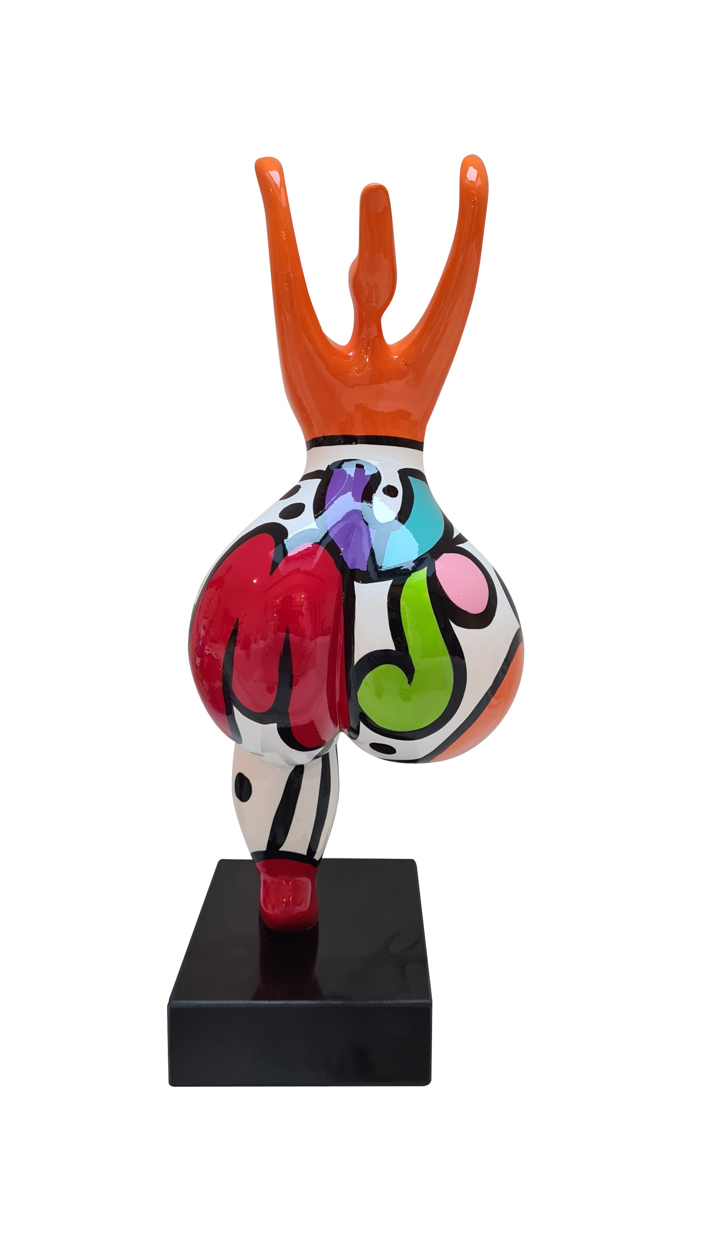 Statue femme style Nana Niki de Saint Phalle, en résine. Hauteur 45 centimètres