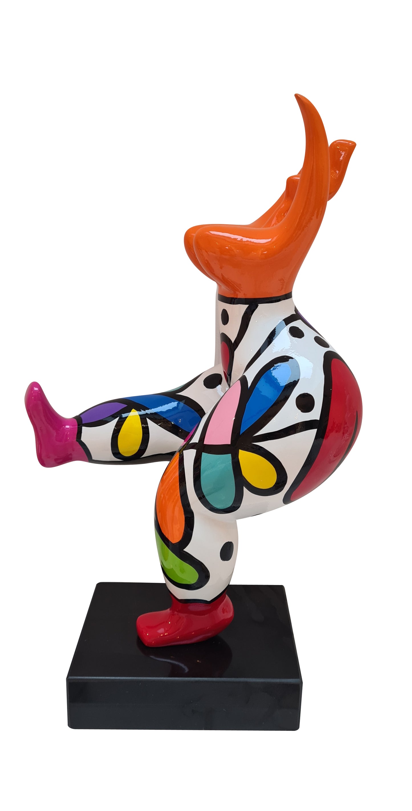 Statue femme style Nana Niki de Saint Phalle, en résine. Hauteur 45 centimètres