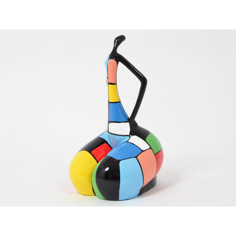 Statue femme style Nana Niki de Saint Phalle, en résine. Hauteur 45 centimètres