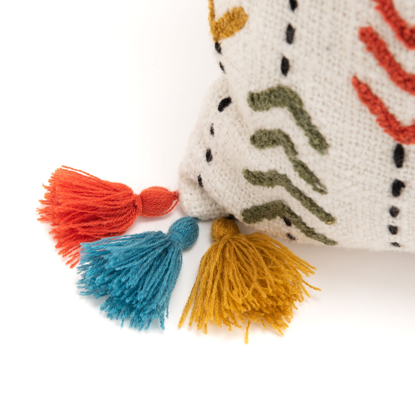 Pompom cushion, height 45 / Width 45 centimeters, 100% cotton cover