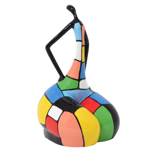 Statue femme style Nana Niki de Saint Phalle, en résine. Hauteur 45 centimètres