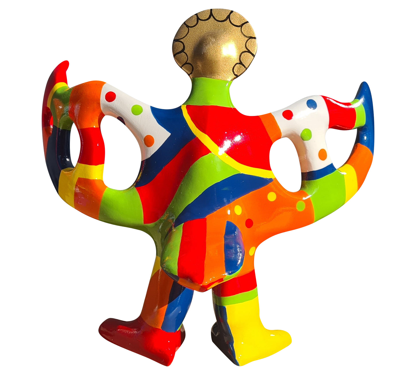 Statue oiseau style Niki de Saint Phalle, 20 / 22 centimètres