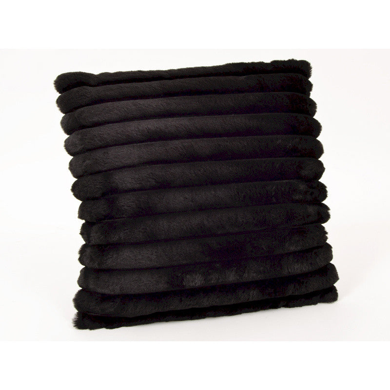 Black luxury cushion, height 45 / Width 45 centimeters, 100% polyester cover
