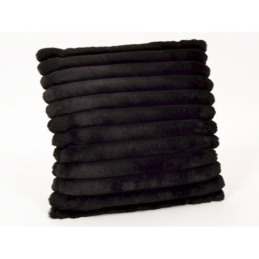 Black luxury cushion, height 45 / Width 45 centimeters, 100% polyester cover