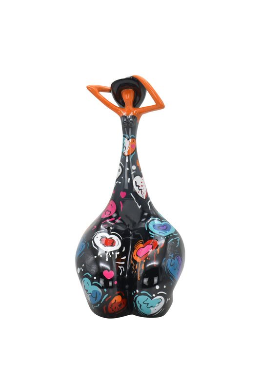 Statue femme style Nana Niki de Saint Phalle, en résine. Hauteur 43 centimètres