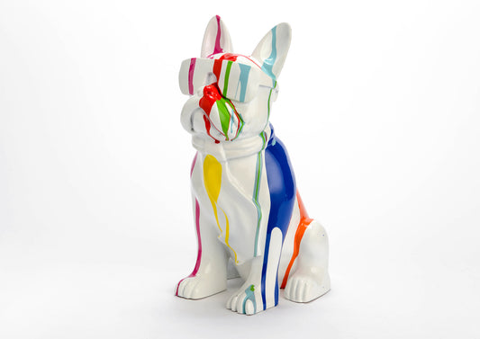 French Bulldog Statue in resin. Height 36 centimeters