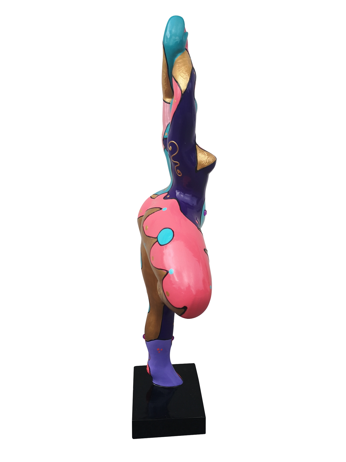 Statue de femme style "Nana Niki de Saint Phalle", hauteur 52 centimètres