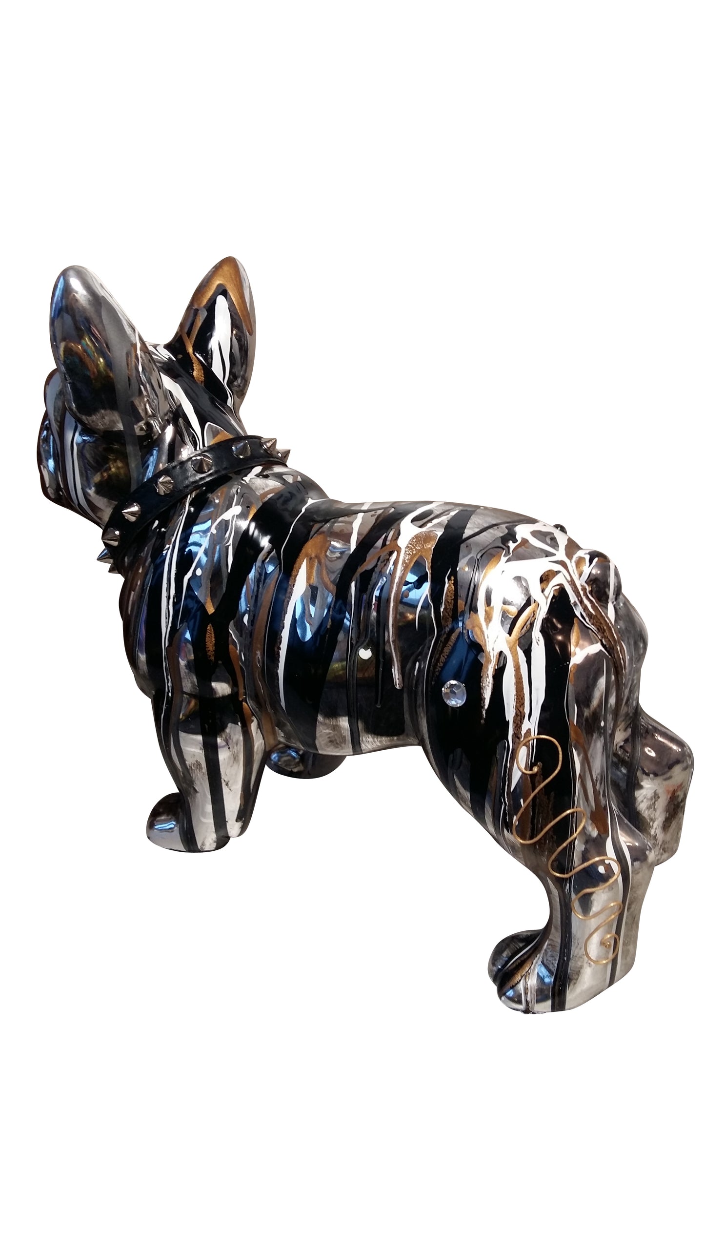 French Bulldog Statue, ceramic. Length 32 centimeters