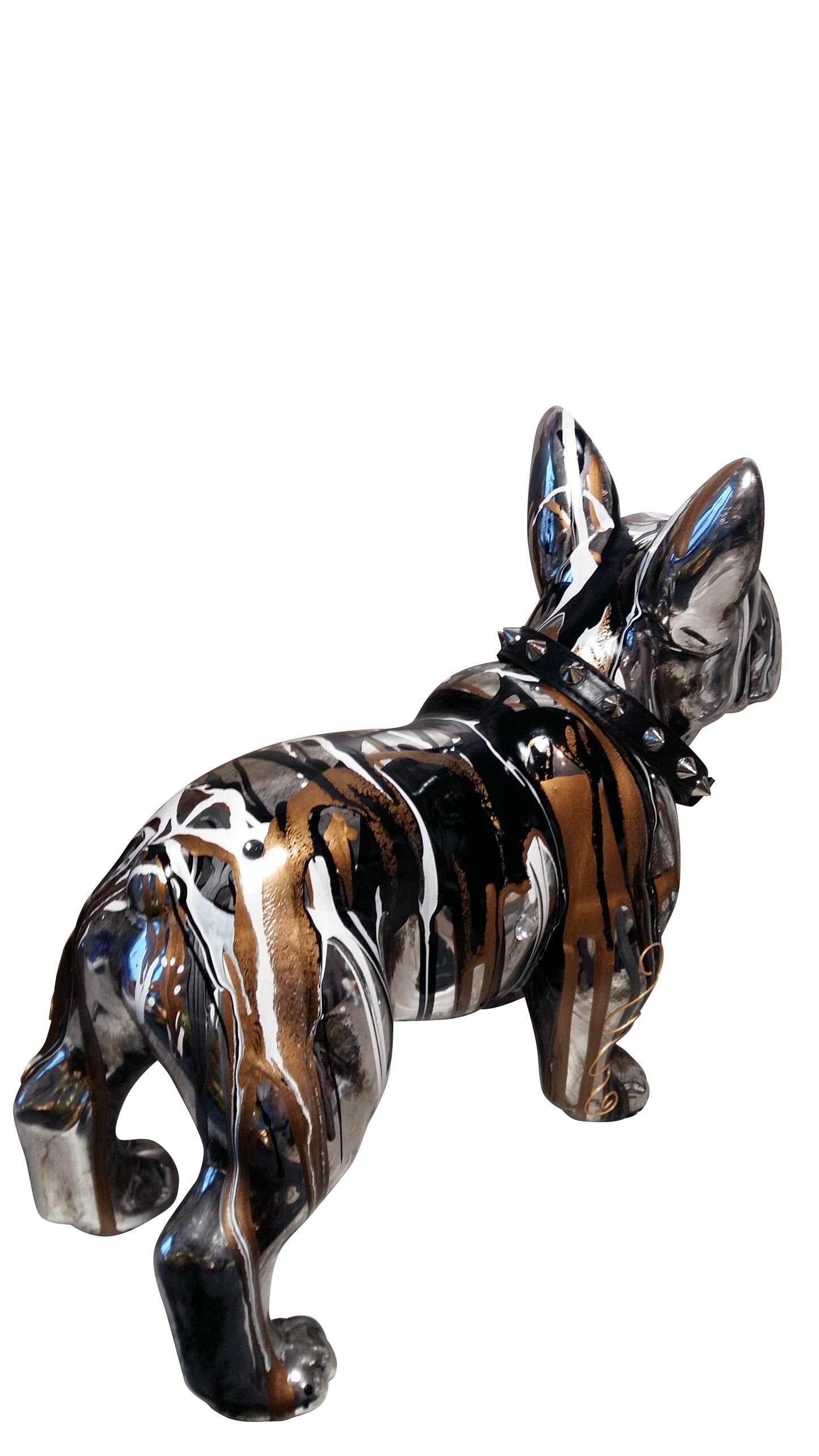 French Bulldog Statue, ceramic. Length 32 centimeters