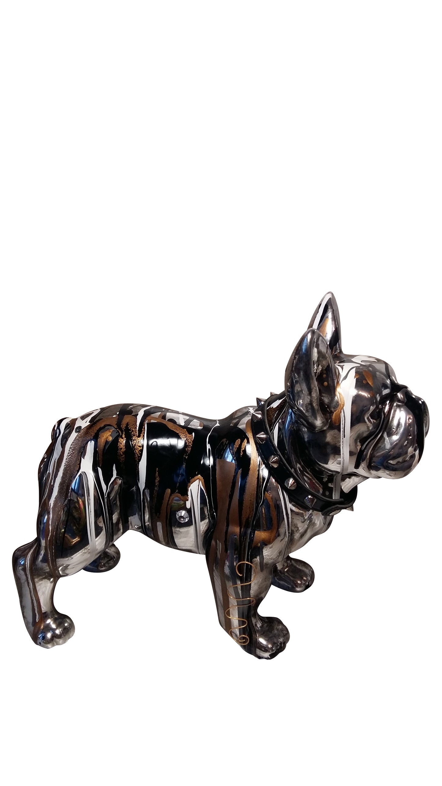 French Bulldog Statue, ceramic. Length 32 centimeters