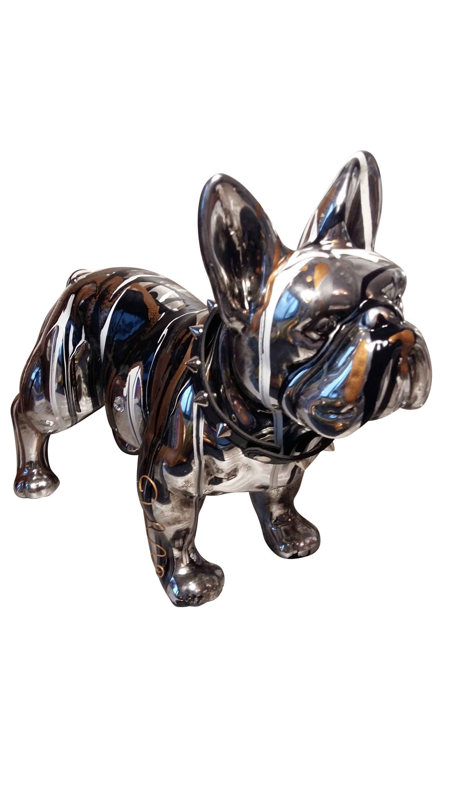 French Bulldog Statue, ceramic. Length 32 centimeters