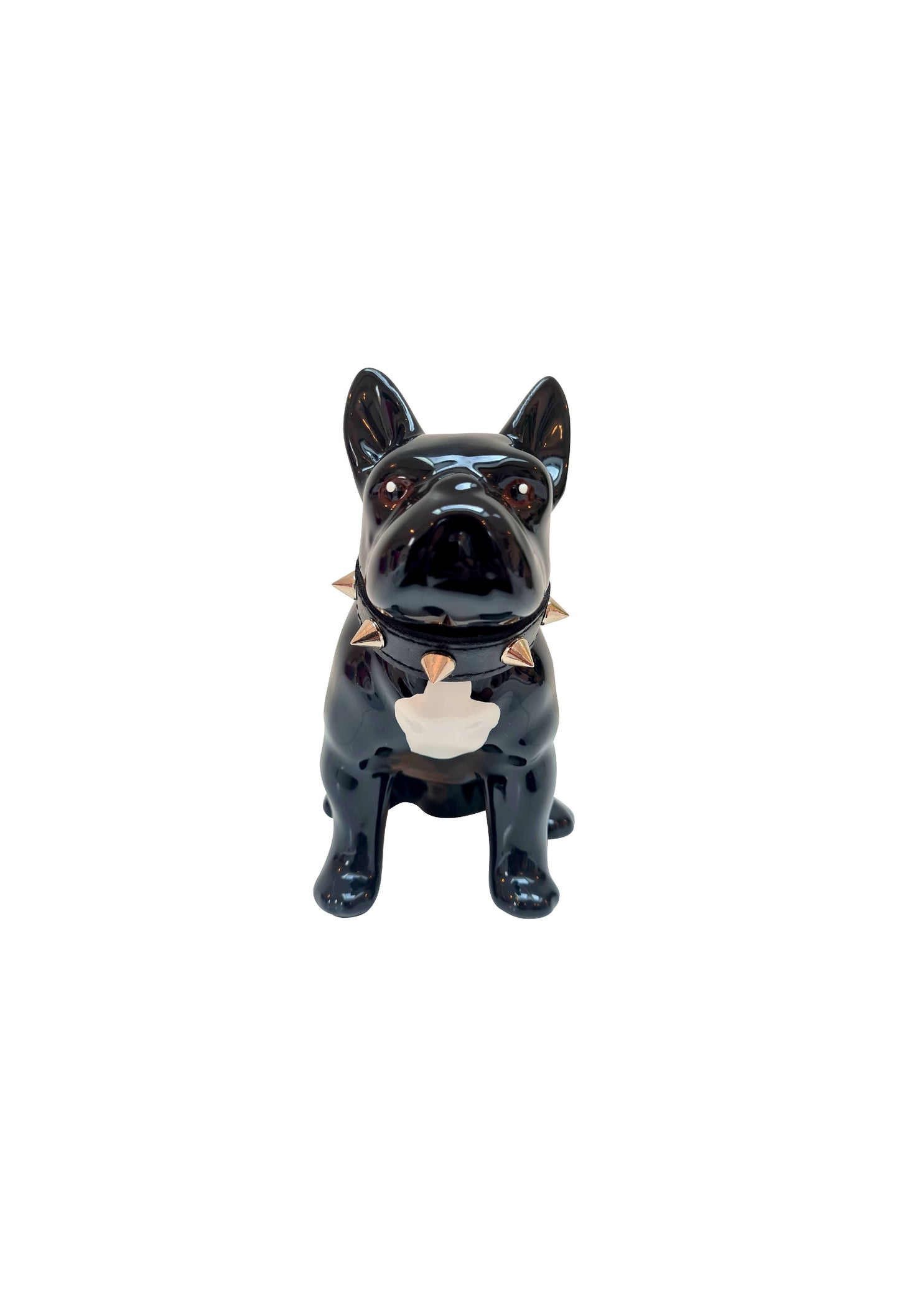 French Bulldog statue in ceramic, height 6'7 inches (17 centimeters)