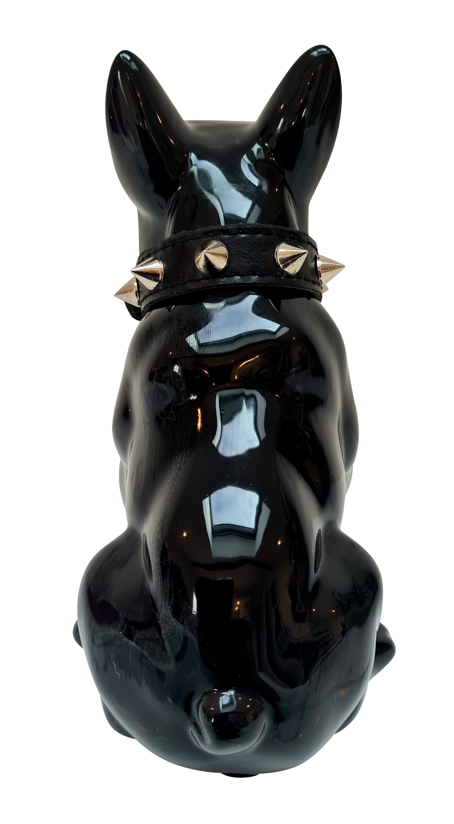 French Bulldog statue in ceramic, height 6'7 inches (17 centimeters)