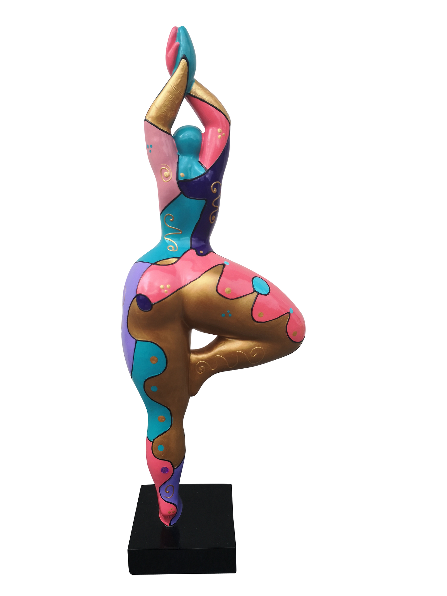 Statue de femme style "Nana Niki de Saint Phalle", hauteur 52 centimètres