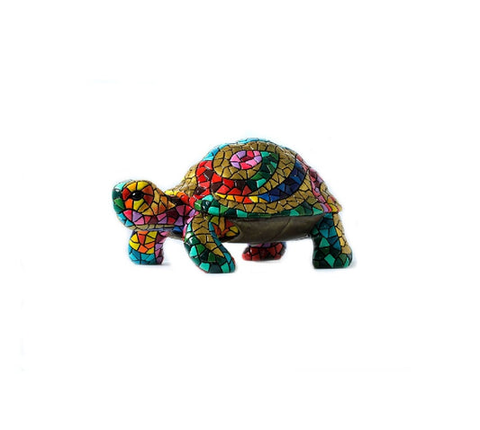 Barcino mosaic turtle statue. Length 4'7 inches (12 centimeters)