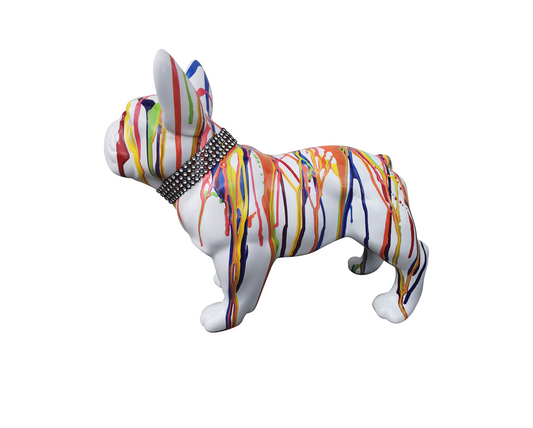 French Bulldog Statue, ceramic. Length 32 centimeters