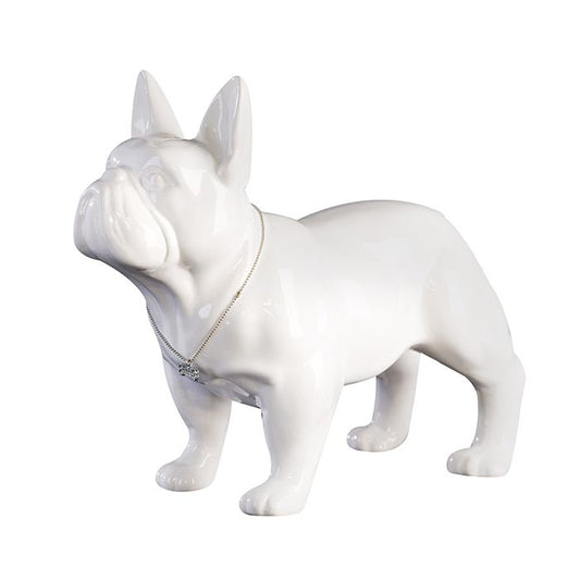 French Bulldog Statue, ceramic. Length 32 centimeters