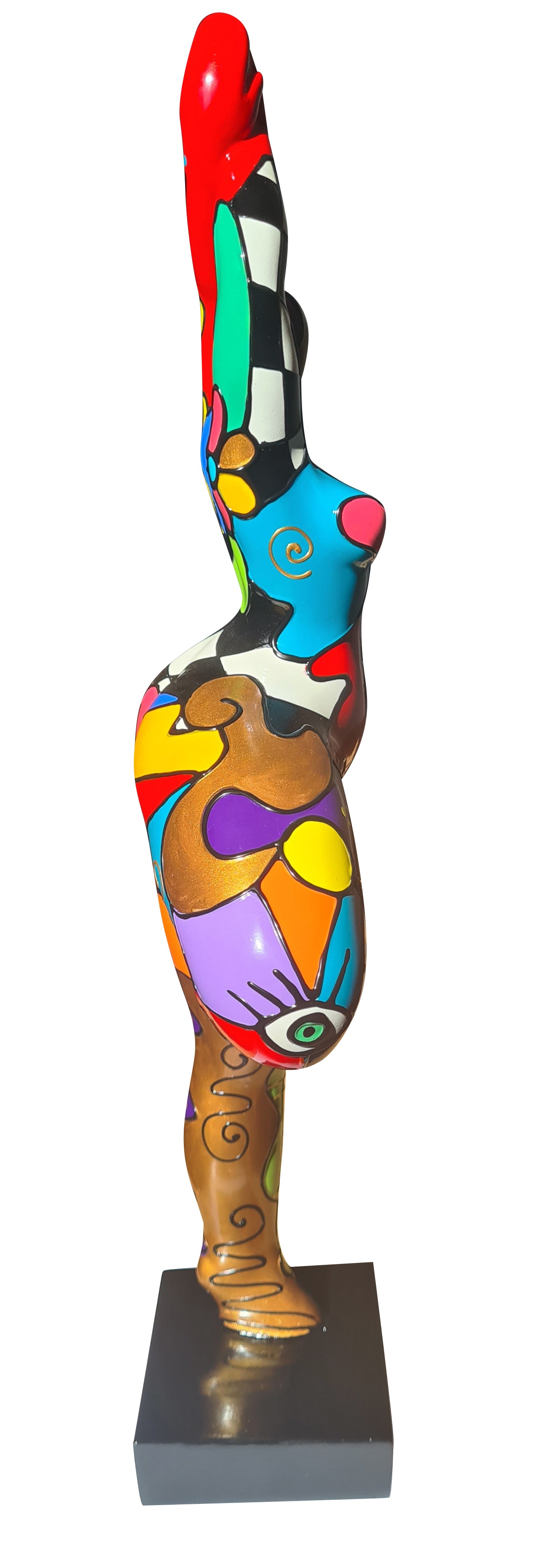 Statue of a woman in the “Nana Niki de Saint Phalle” style, height 52 centimeters