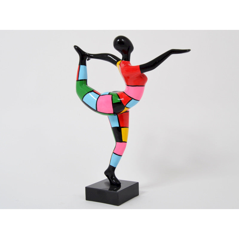 Statue femme style Nana Niki de Saint Phalle, en résine. Hauteur 60 centimètres