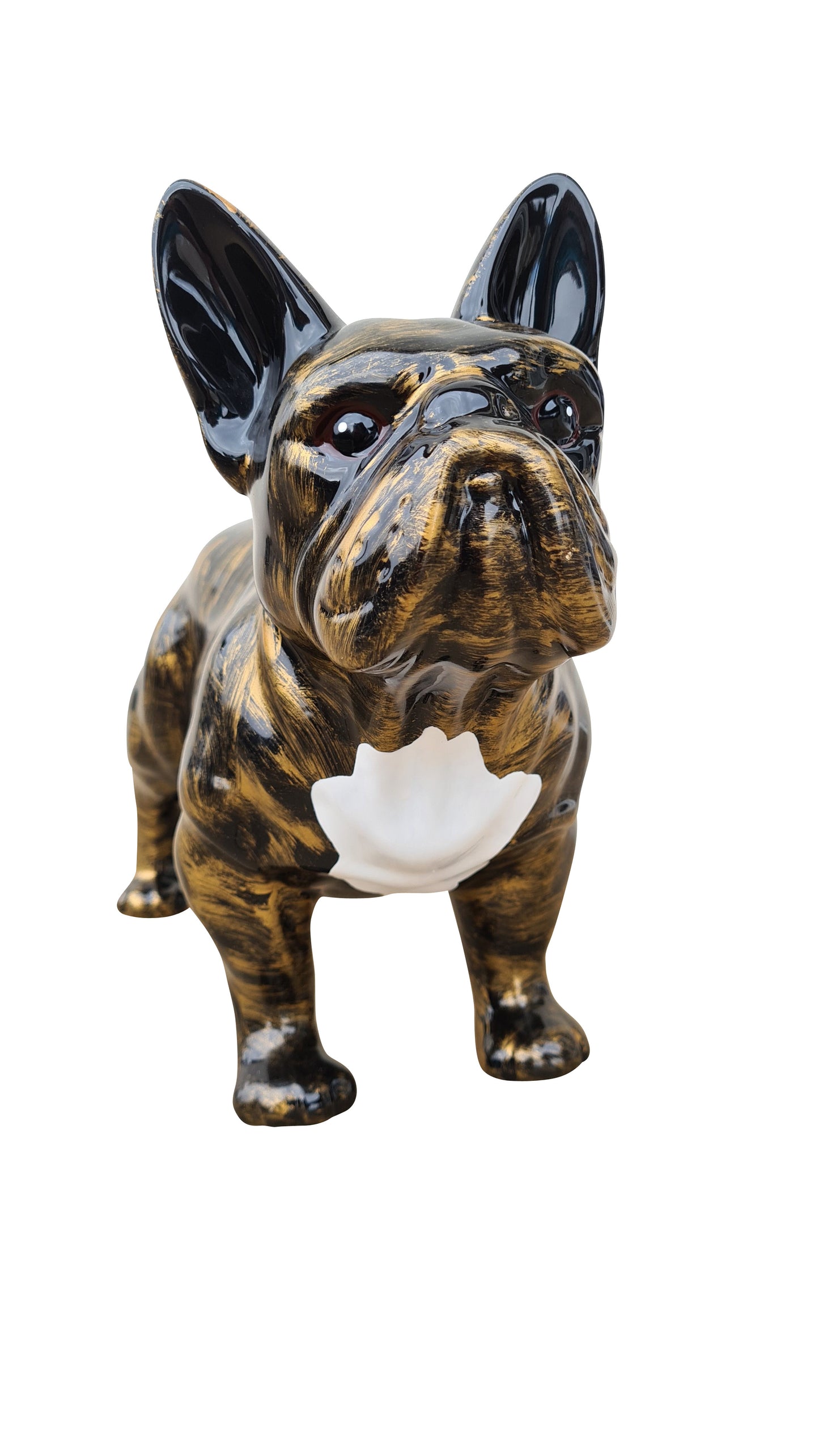 French Bulldog Statue, ceramic. Length 32 centimeters