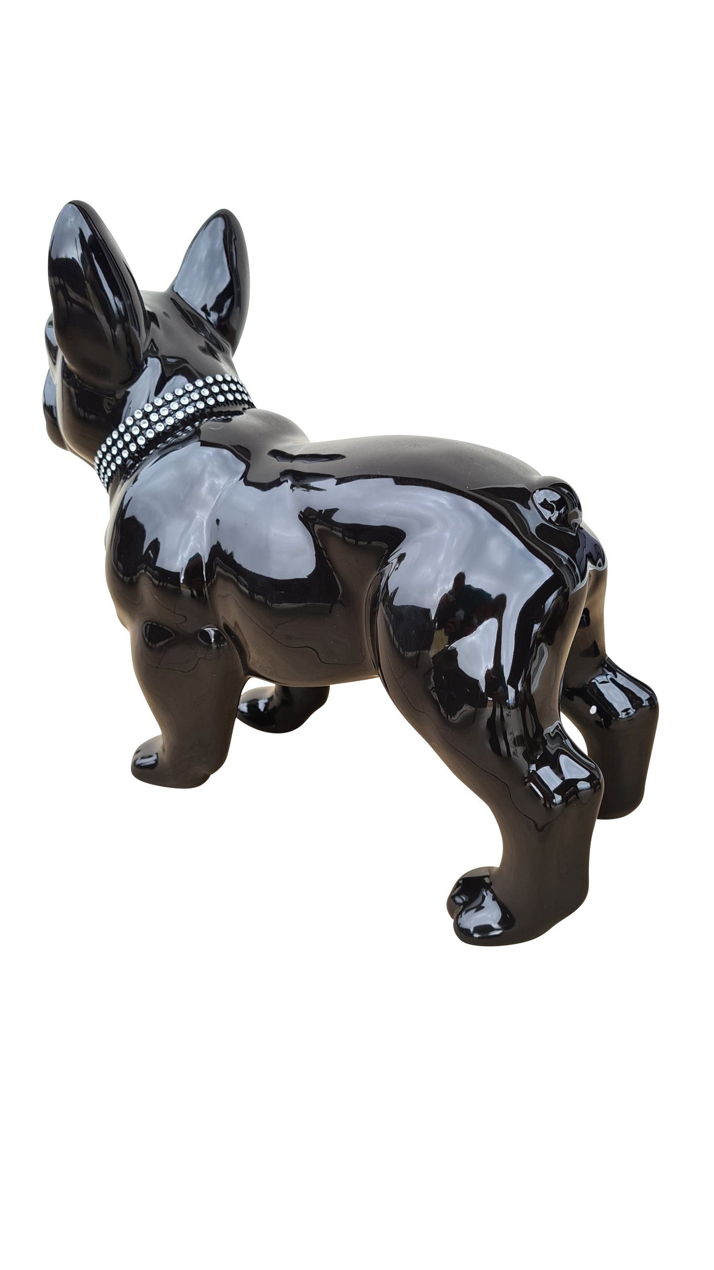 French Bulldog Statue, ceramic. Length 32 centimeters