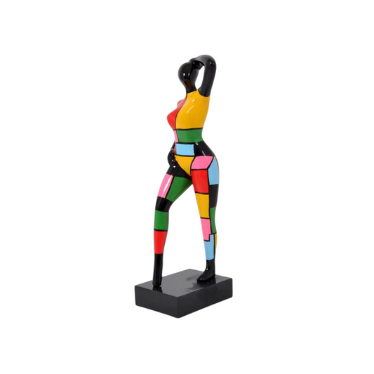 Statue femme style Nana Niki de Saint Phalle, en résine. Hauteur 60 centimètres