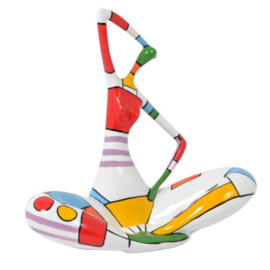 Nana Niki de Saint Phalle style woman statue, in resin. Height 53 centimeters