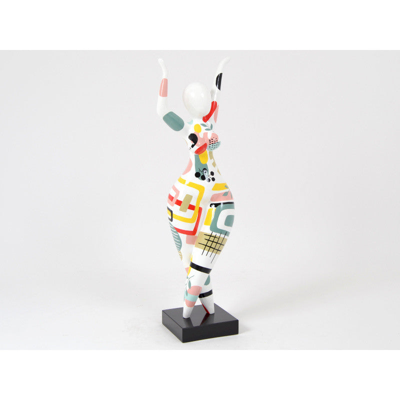 Grande statue femme style Nana Niki de Saint Phalle, en résine. Hauteur 80 centimètres