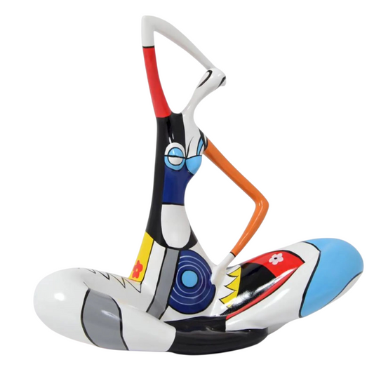 Statue femme style Nana Niki de Saint Phalle, en résine. Hauteur 53 centimètres