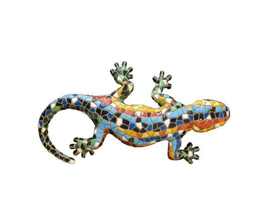 Statue salamandre mosaïque Barcino. Longueur 15 centimètres