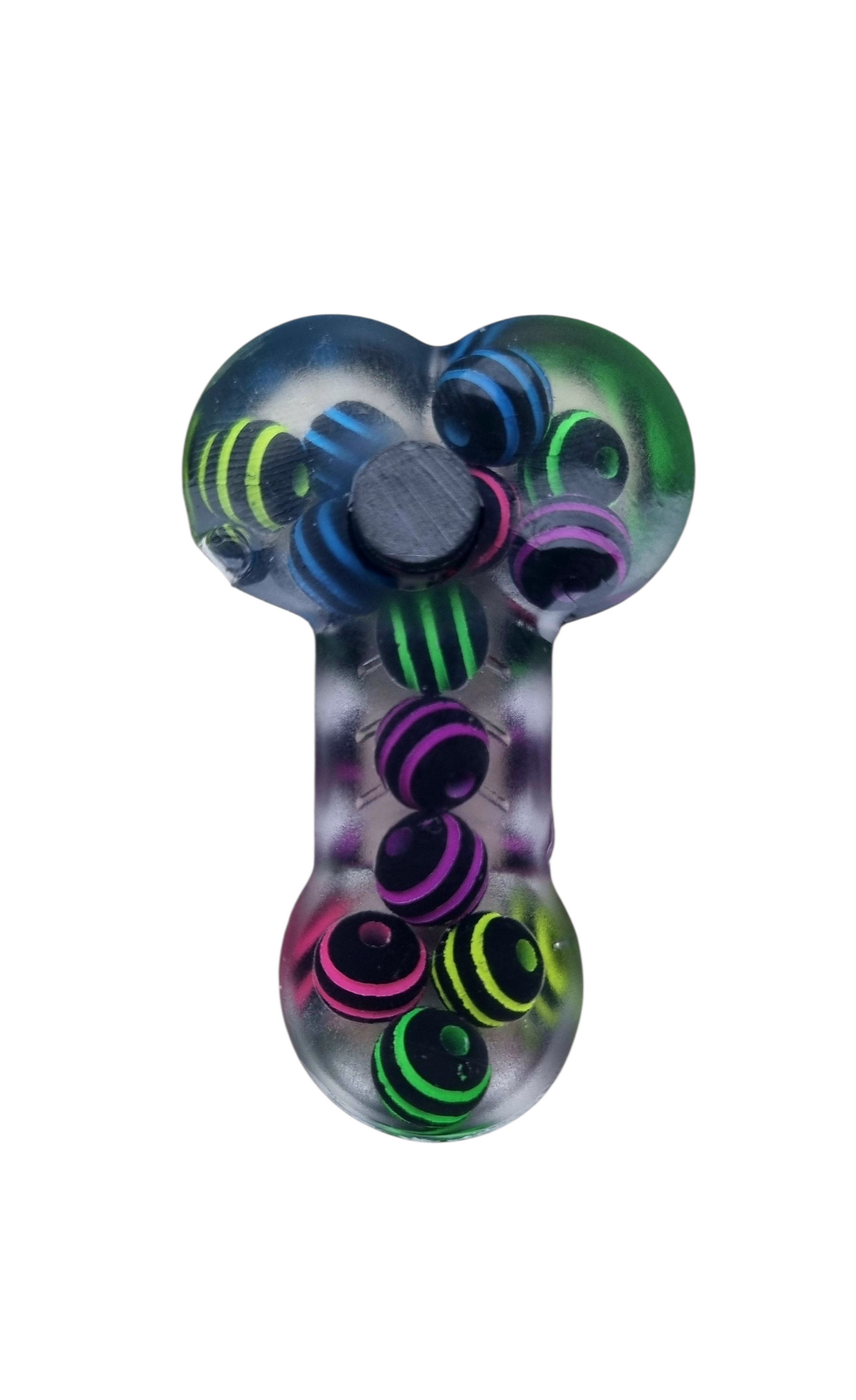 Magnet Zizi en résine avec perles noires et multicolores, déco humour, longueur 5 cm